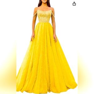 Off Shoulder Sequin Prom Dresses Long Tulle Ball Gowns Pageant dress